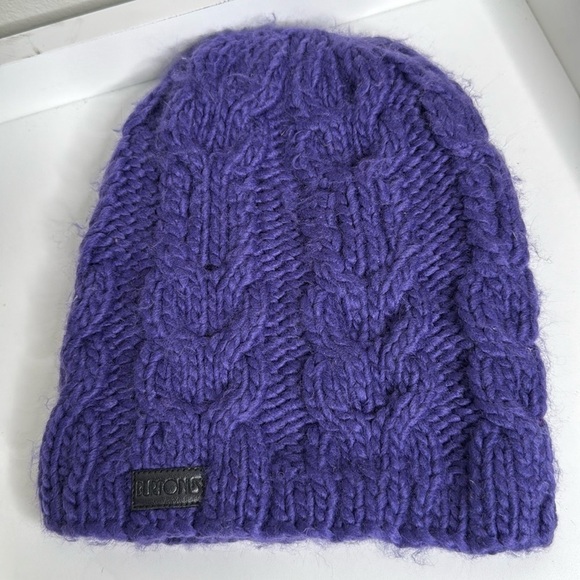 Burton Cable Knit Purple Beanie Hat - Picture 1 of 4
